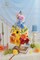 Rainbow Artificial Flowers Set – Peonies, Chrysanthemum, Daisy, Hydrangea, Sunflower, Violets, Dahlia, Daffodils, Epiphyllum, Orchid, Cherry Blossom, Camellia, Leyaron – Fake Flower Collection for Home & Event Decor
